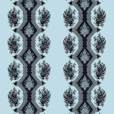 BRUNSCHWIG & FILS 8015139.15.0 COPPELIA SATIN CIEL Fabric - Eade's Wallpaper