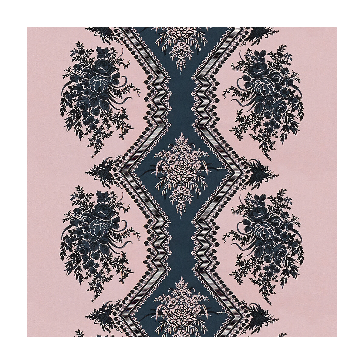 BRUNSCHWIG & FILS 8015139.17.0 COPPELIA SATIN ROSE Fabric - Eade's Wallpaper