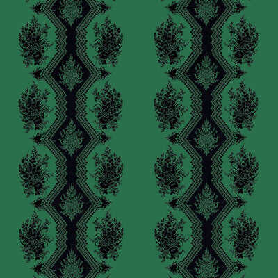 BRUNSCHWIG & FILS 8015139.53.0 COPPELIA SATIN EMERALD Fabric - Eade's Wallpaper