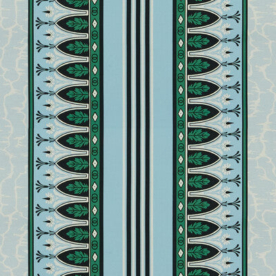 BRUNSCHWIG & FILS 8015140.13.0 LOLA MONTEZ EMERALD/AQUA Fabric - Eade's Wallpaper
