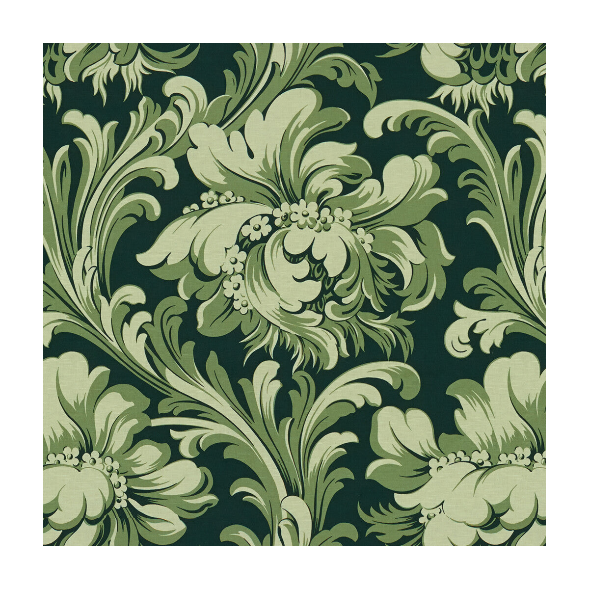 BRUNSCHWIG & FILS 8015142.3.0 MAC MAHON VERT Fabric - Eade's Wallpaper