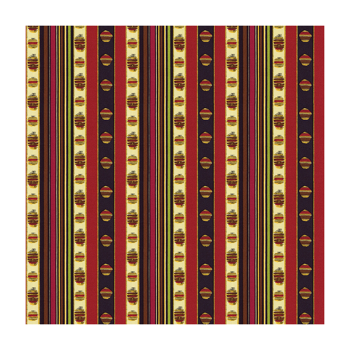 BRUNSCHWIG & FILS 8015143.193.0 RAYURE MOIRE ROUGE Fabric - Eade's Wallpaper