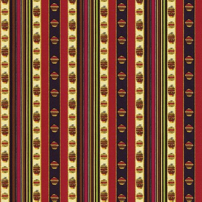 BRUNSCHWIG & FILS 8015143.193.0 RAYURE MOIRE ROUGE Fabric - Eade's Wallpaper