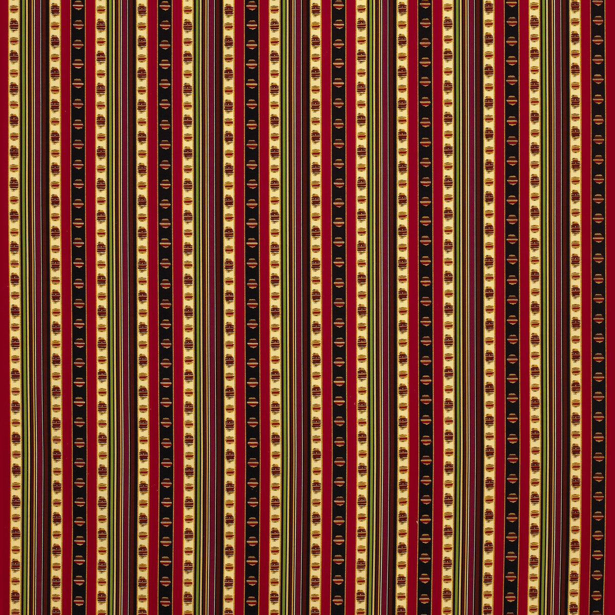 BRUNSCHWIG & FILS 8015144.193.0 RAYURE PERCALE ROUGE Fabric - Eade's Wallpaper