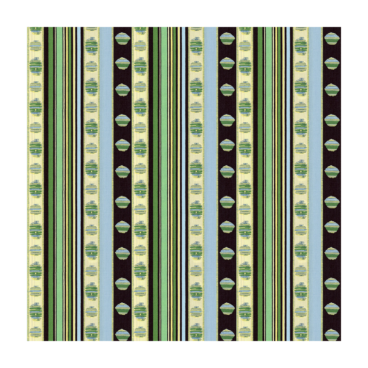 BRUNSCHWIG & FILS 8015144.513.0 RAYURE PERCALE VERT Fabric - Eade's Wallpaper