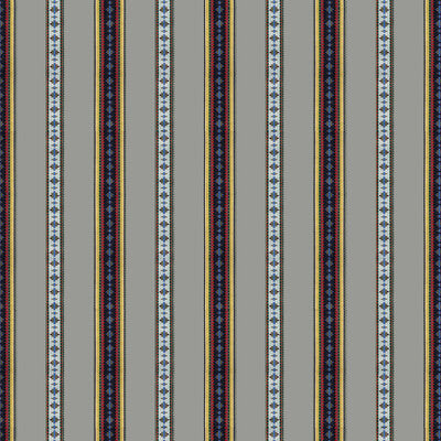 BRUNSCHWIG & FILS 8015147.11.0 RAYURE BRODERIE GRIS Fabric - Eade's Wallpaper