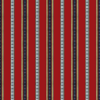 BRUNSCHWIG & FILS 8015147.19.0 RAYURE BRODERIE RED Fabric - Eade's Wallpaper