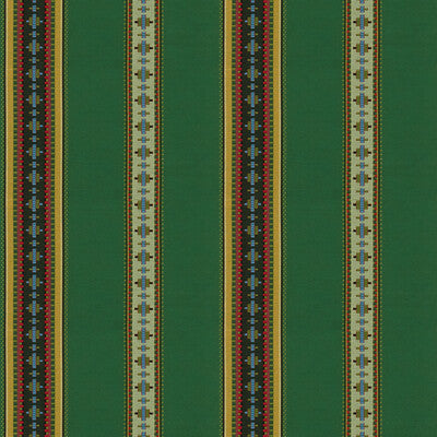 BRUNSCHWIG & FILS 8015147.3.0 RAYURE BRODERIE VERT Fabric - Eade's Wallpaper