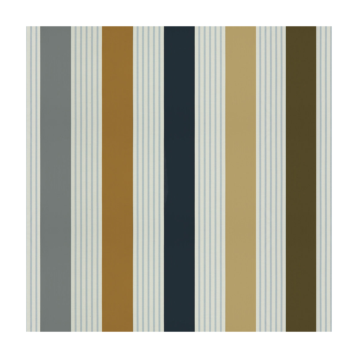 BRUNSCHWIG & FILS 8015148.868.0 EVARISTE STRIPE GREY/NL Fabric - Eade's Wallpaper