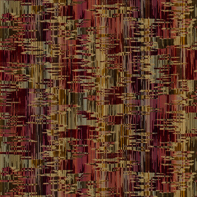 BRUNSCHWIG & FILS 8015159.910.0 AMAURI VELVET SAND/BERRY Fabric - Eade's Wallpaper