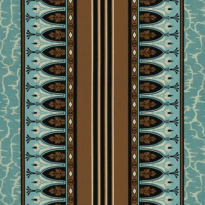 BRUNSCHWIG & FILS 8015166.635.0 LOLA MONTEZ TURQUOISE Fabric - Eade's Wallpaper