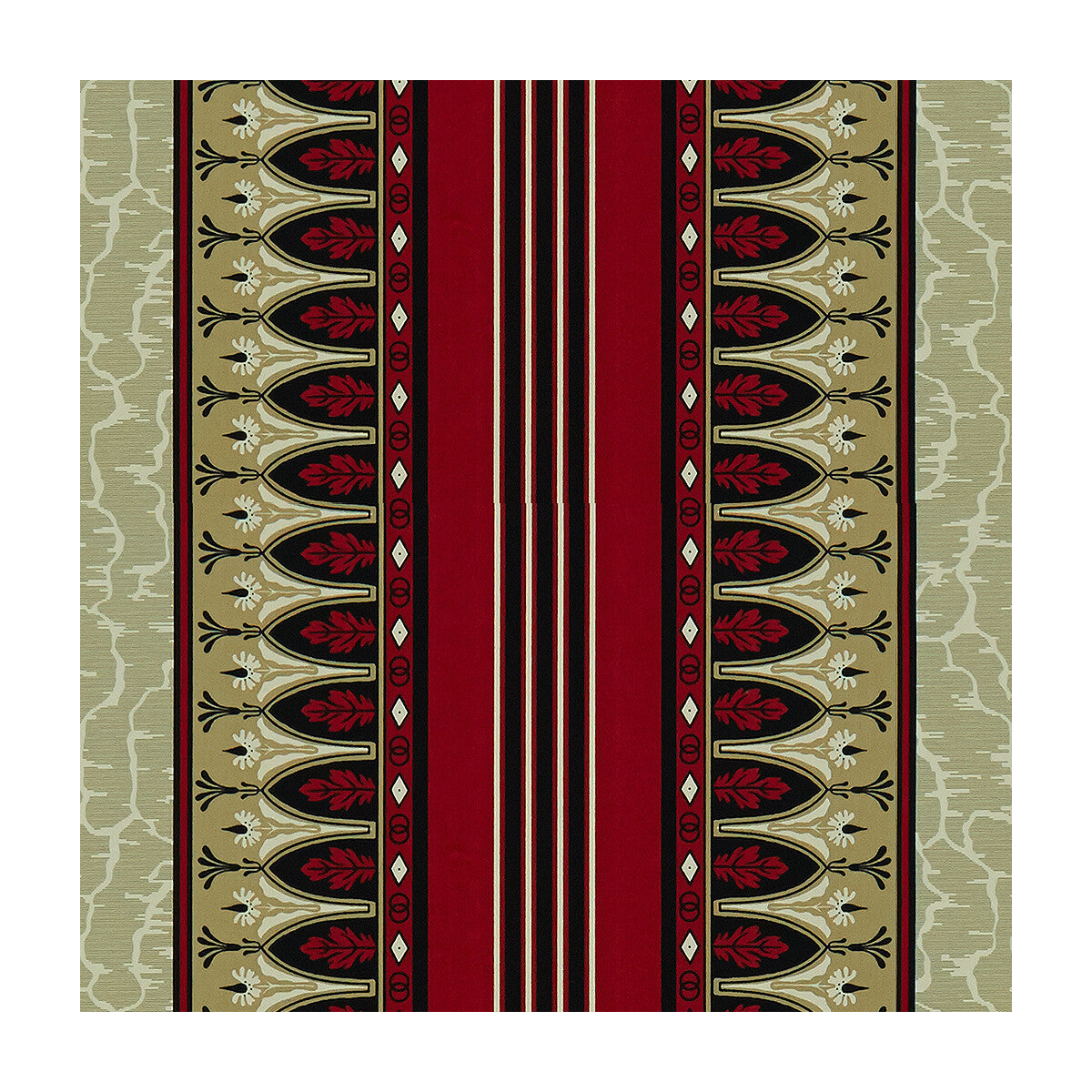 BRUNSCHWIG & FILS 8015166.9.0 LOLA MONTEZ RED Fabric - Eade's Wallpaper