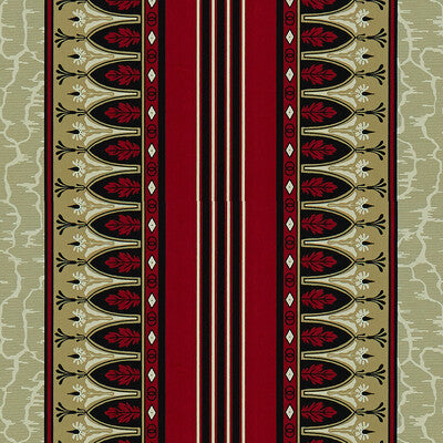 BRUNSCHWIG & FILS 8015166.9.0 LOLA MONTEZ RED Fabric - Eade's Wallpaper