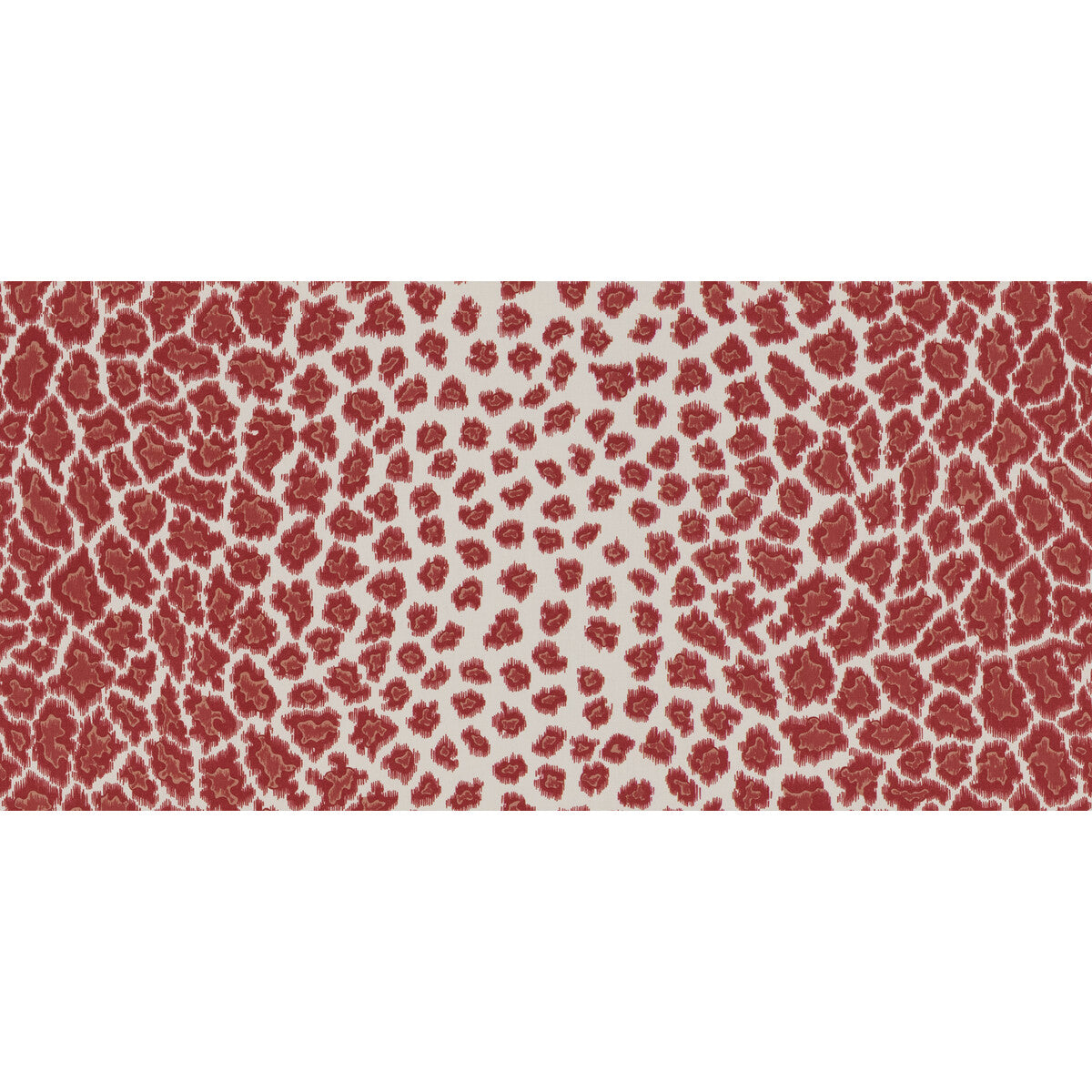 BRUNSCHWIG & FILS 8015170.19.0 ENGLISH LEOPARD SCARLET Fabric - Eade's Wallpaper