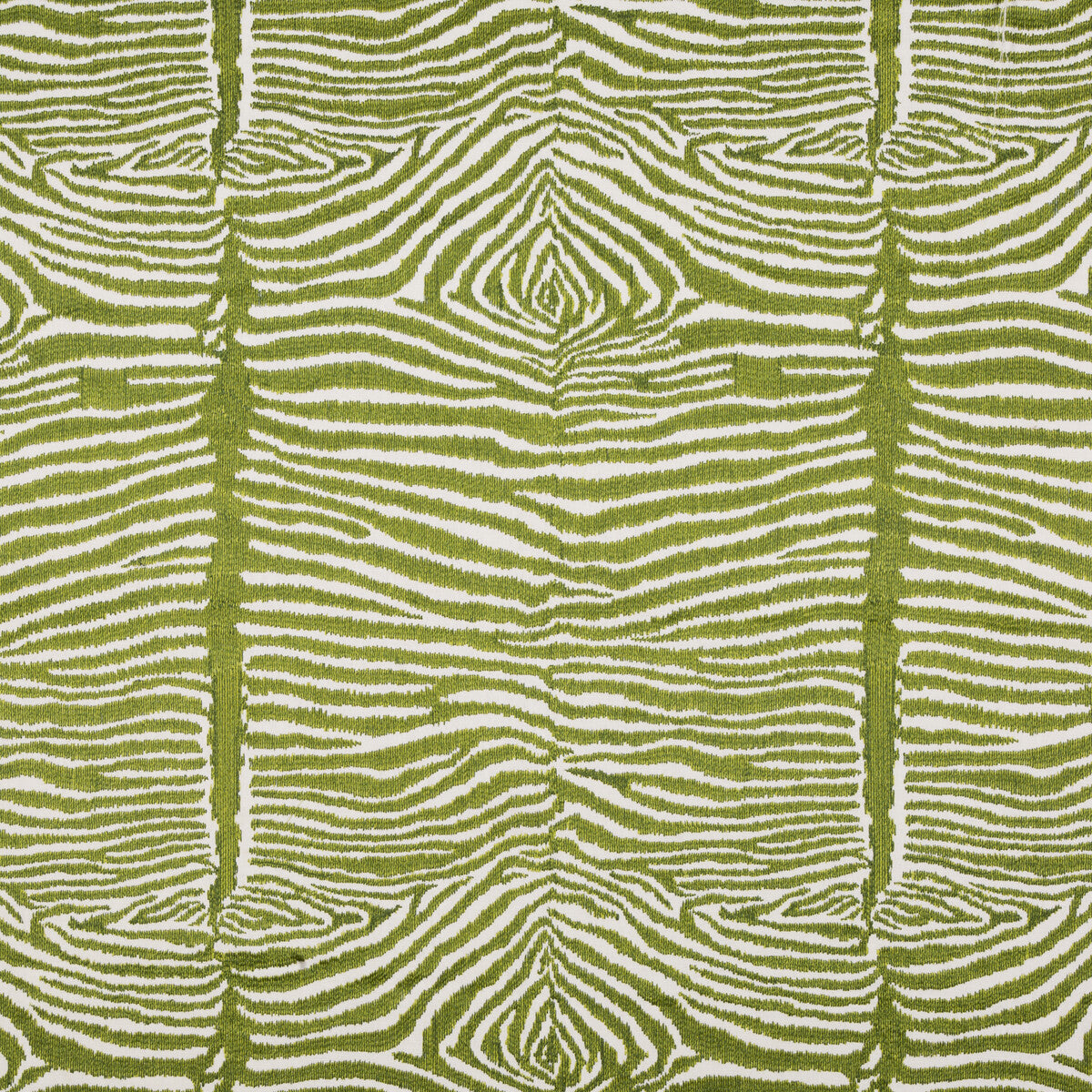 BRUNSCHWIG & FILS 8015172.3.0 LE ZEBRE EMB LEAF Fabric - Eade's Wallpaper