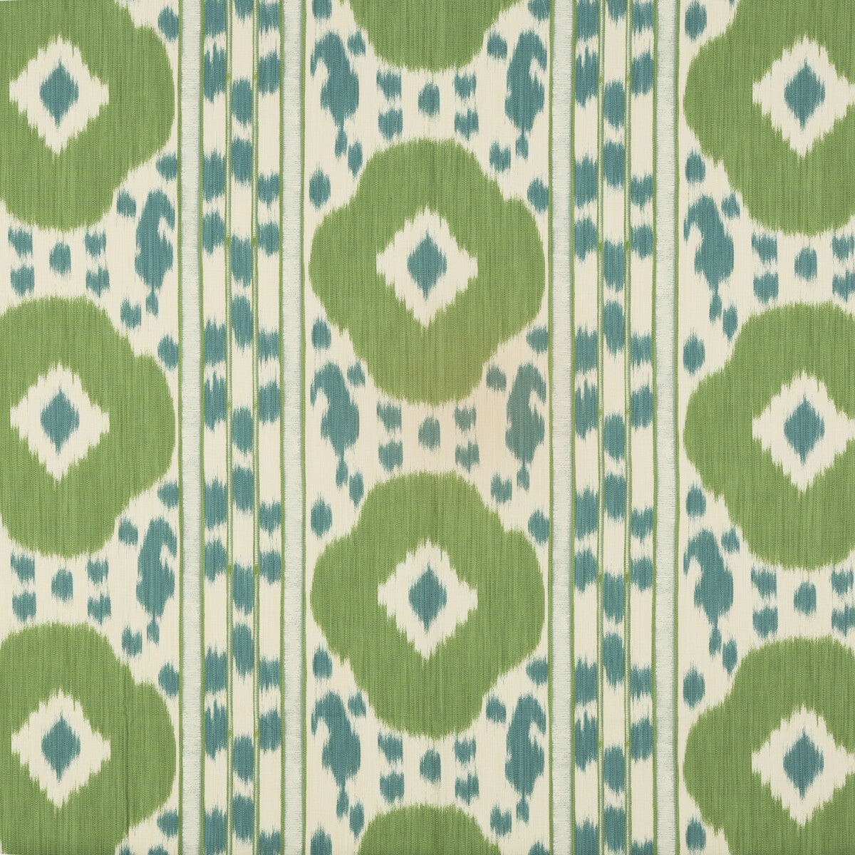 BRUNSCHWIG & FILS 8015178.133.0 VARKALA PRINT TEAL/GREEN Fabric - Eade's Wallpaper