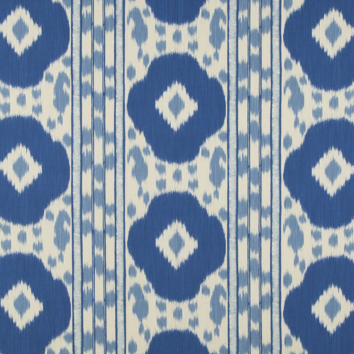 BRUNSCHWIG & FILS 8015178.515.0 VARKALA PRINT NAVY/SKY Fabric - Eade's Wallpaper