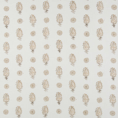 BRUNSCHWIG & FILS 8016100.13.0 ONAM PAISLEY SPA/BEIGE Fabric - Eade's Wallpaper