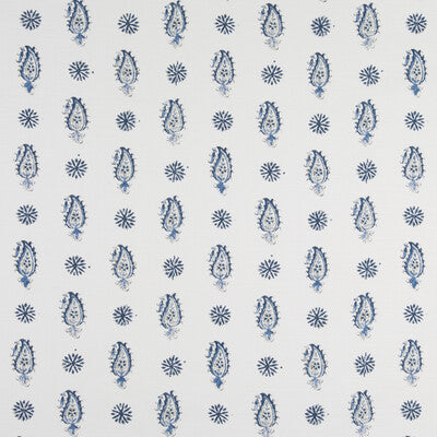 BRUNSCHWIG & FILS 8016100.50.0 ONAM PAISLEY INDIGO Fabric - Eade's Wallpaper