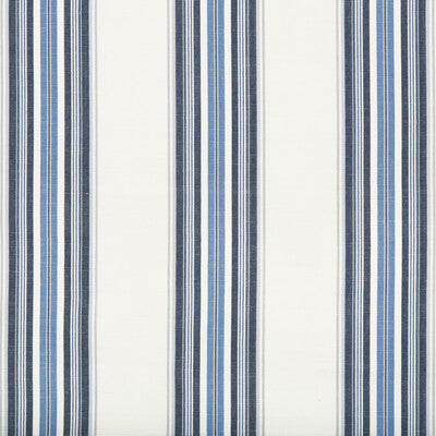 BRUNSCHWIG & FILS 8017101.505.0 VERDON STRIPE INDIGO/SKY Fabric - Eade's Wallpaper