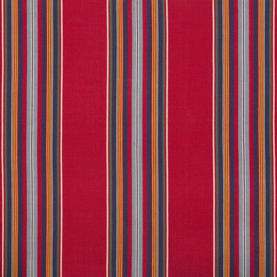 BRUNSCHWIG & FILS 8017101.950.0 VERDON STRIPE RED/NAVY Fabric - Eade's Wallpaper