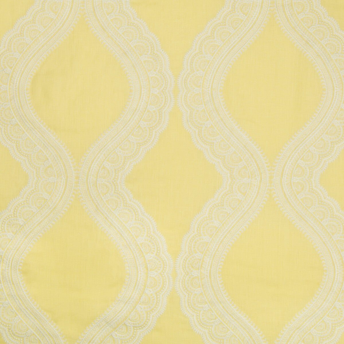 BRUNSCHWIG & FILS 8017106.14.0 ISOLINE EMB CANARY Fabric - Eade's Wallpaper