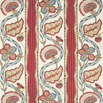 BRUNSCHWIG & FILS 8017113.19.0 GAUTIER PRINT CRANBERRY Fabric - Eade's Wallpaper