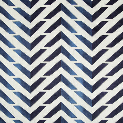 BRUNSCHWIG & FILS 8017128.50.0 LES VAGUES EMB SKY/ROYAL Fabric - Eade's Wallpaper