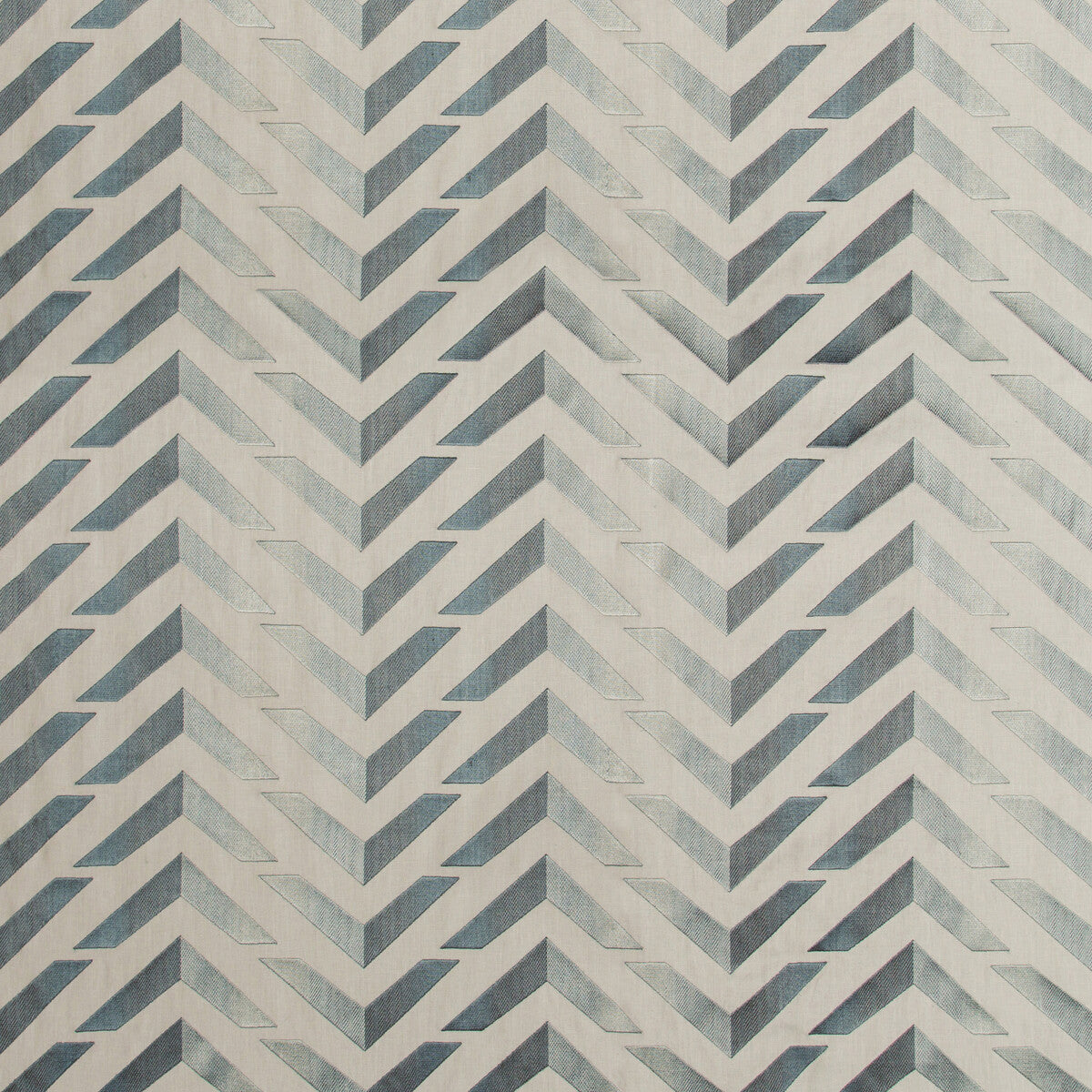 BRUNSCHWIG & FILS 8017128.511.0 LES VAGUES EMB BLUE/SLATE Fabric - Eade's Wallpaper