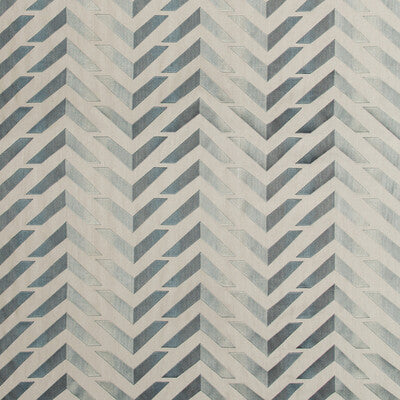BRUNSCHWIG & FILS 8017128.511.0 LES VAGUES EMB BLUE/SLATE Fabric - Eade's Wallpaper