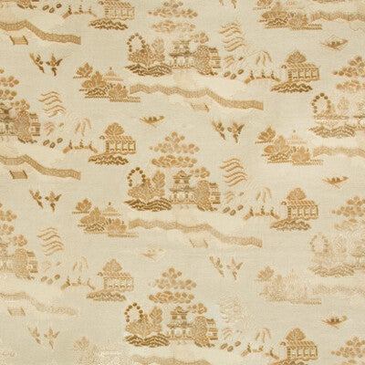 BRUNSCHWIG & FILS 8017129.16.0 LA PAGODE VELVET SAND Fabric - Eade's Wallpaper