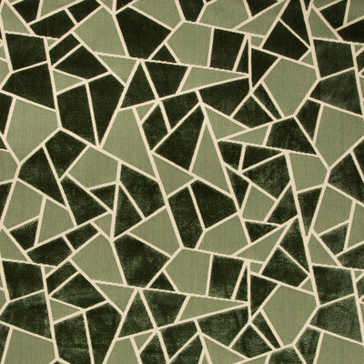 BRUNSCHWIG & FILS 8017131.3.0 LA TORTUE VELVET GREEN Fabric - Eade's Wallpaper