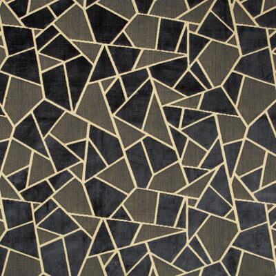 BRUNSCHWIG & FILS 8017131.58.0 LA TORTUE VELVET MIDNIGHT Fabric - Eade's Wallpaper