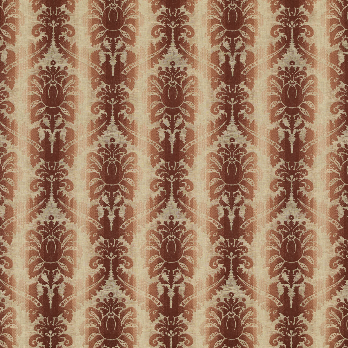 BRUNSCHWIG & FILS 8018106.19.0 POIVRE DAMASK RED Fabric - Eade's Wallpaper