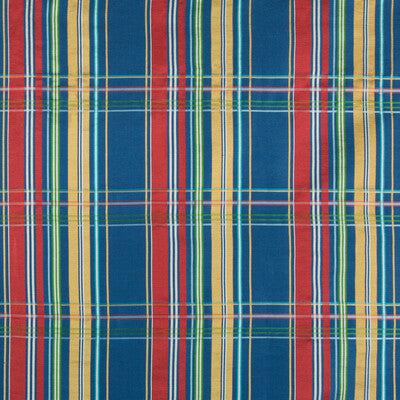 BRUNSCHWIG & FILS 8018108.5.0 LA COMELLE PLAID BLUE Fabric - Eade's Wallpaper