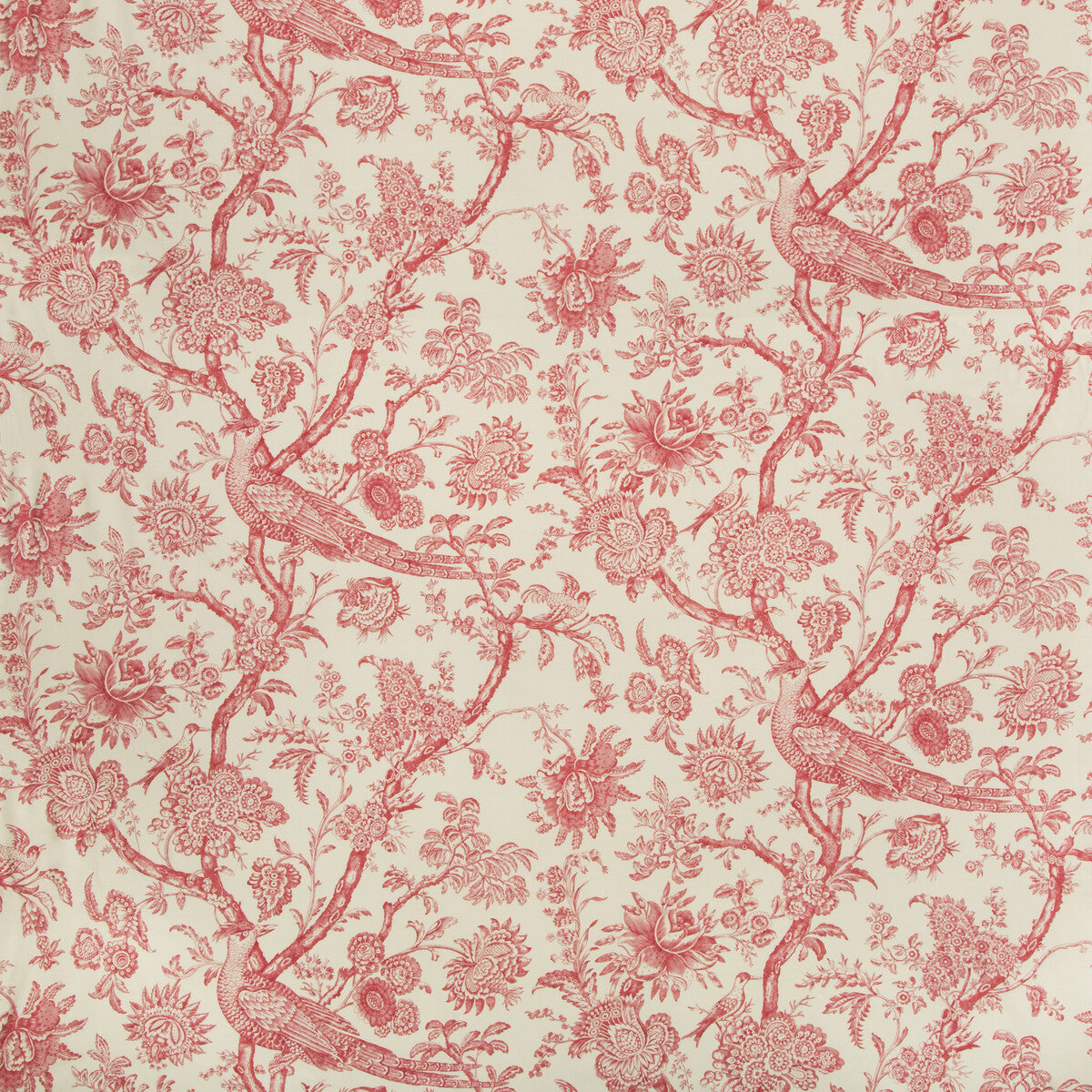 BRUNSCHWIG & FILS 8018122.19.0 CEVENNES PRINT RED Fabric - Eade's Wallpaper