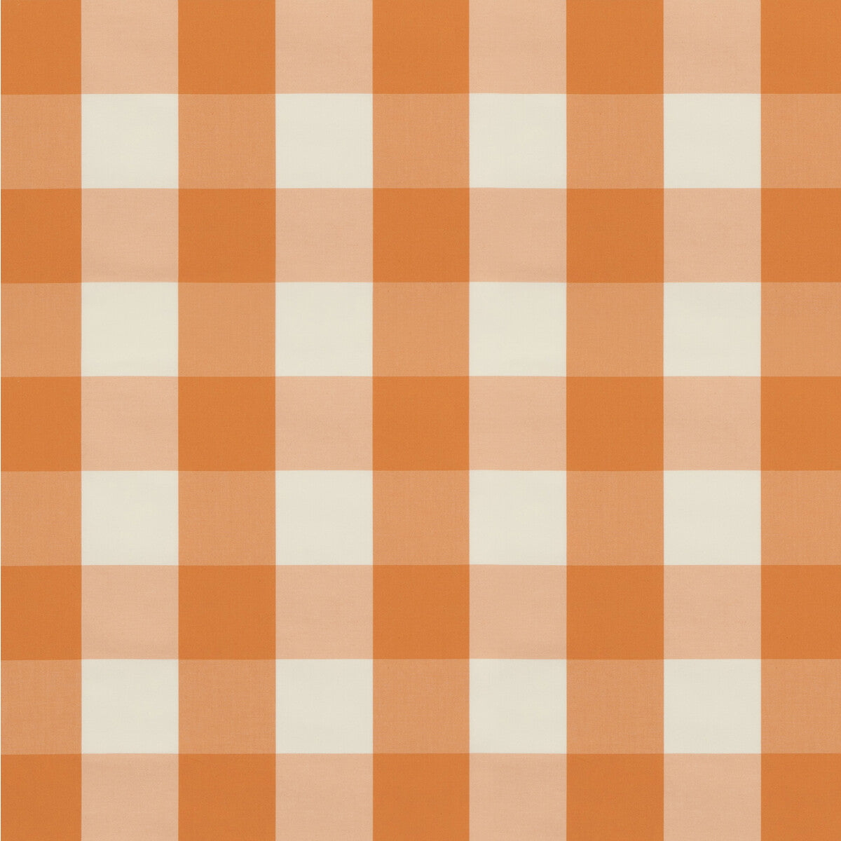BRUNSCHWIG & FILS 8019105.12.0 LACKLAND CHECK ORANGE Fabric - Eade's Wallpaper