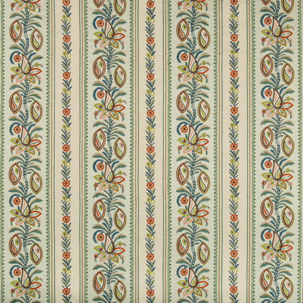 BRUNSCHWIG & FILS 8019107.133.0 HENNER EMB MIST Fabric - Eade's Wallpaper