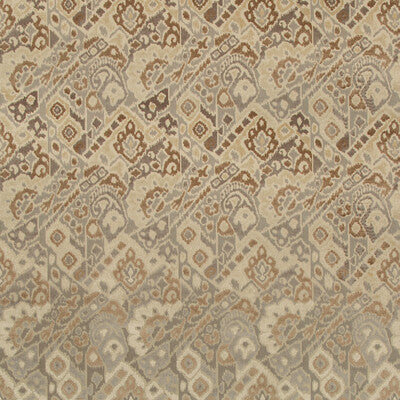 BRUNSCHWIG & FILS 8019109.1611.0 SALENGRO VELVET SANDSTONE Fabric - Eade's Wallpaper