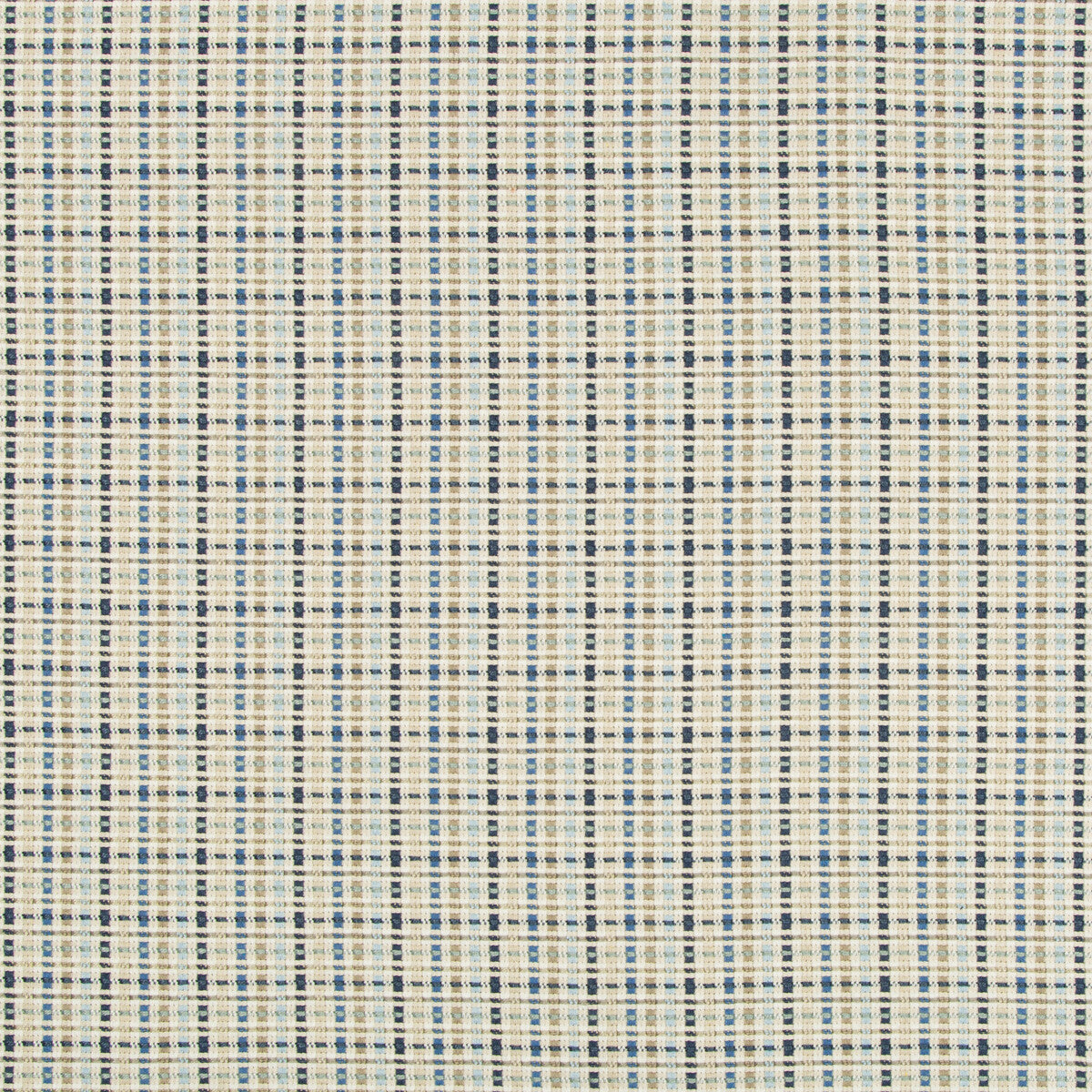 BRUNSCHWIG & FILS 8019121.516.0 MAROLLEN TEXTURE BLUE/TAN Fabric - Eade's Wallpaper
