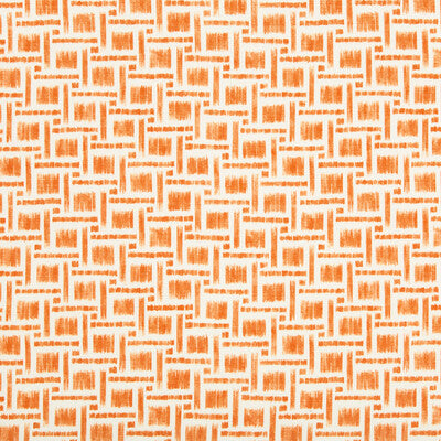 BRUNSCHWIG & FILS 8019135.12.0 MIRA PRINT ORANGE Fabric - Eade's Wallpaper