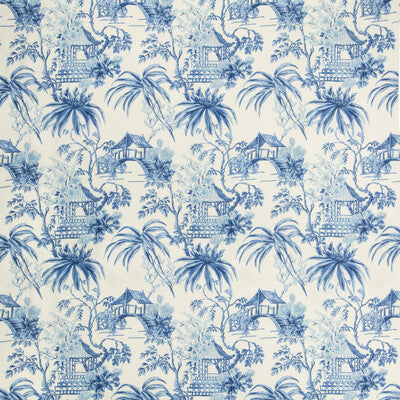 BRUNSCHWIG & FILS 8019138.55.0 TONGLI PRINT PORCELAIN Fabric - Eade's Wallpaper