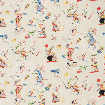 BRUNSCHWIG & FILS 8019141.958.0 CIRQUE CHINOIS PRINT RED Fabric - Eade's Wallpaper