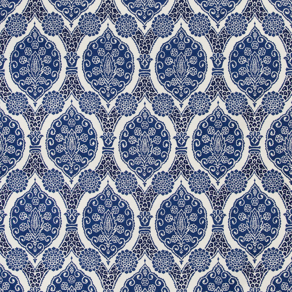 BRUNSCHWIG & FILS 8020103.50.0 SUFERA PRINT INDIGO Fabric - Eade's Wallpaper