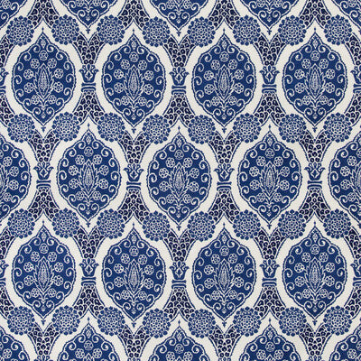 BRUNSCHWIG & FILS 8020103.50.0 SUFERA PRINT INDIGO Fabric - Eade's Wallpaper