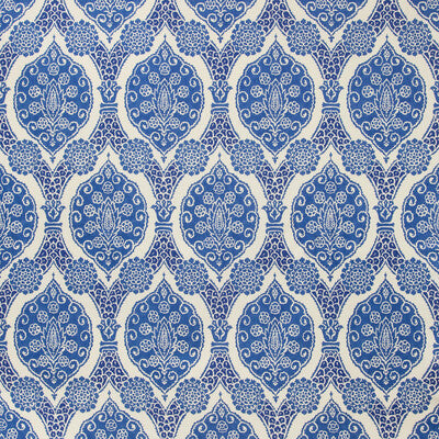 BRUNSCHWIG & FILS 8020103.55.0 SUFERA PRINT BLUE Fabric - Eade's Wallpaper