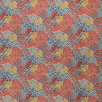 BRUNSCHWIG & FILS 8020104.195.0 KATIBI PRINT MULTI Fabric - Eade's Wallpaper