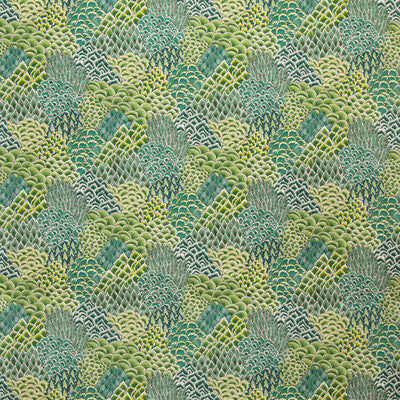 BRUNSCHWIG & FILS 8020104.33.0 KATIBI PRINT LEAF Fabric - Eade's Wallpaper
