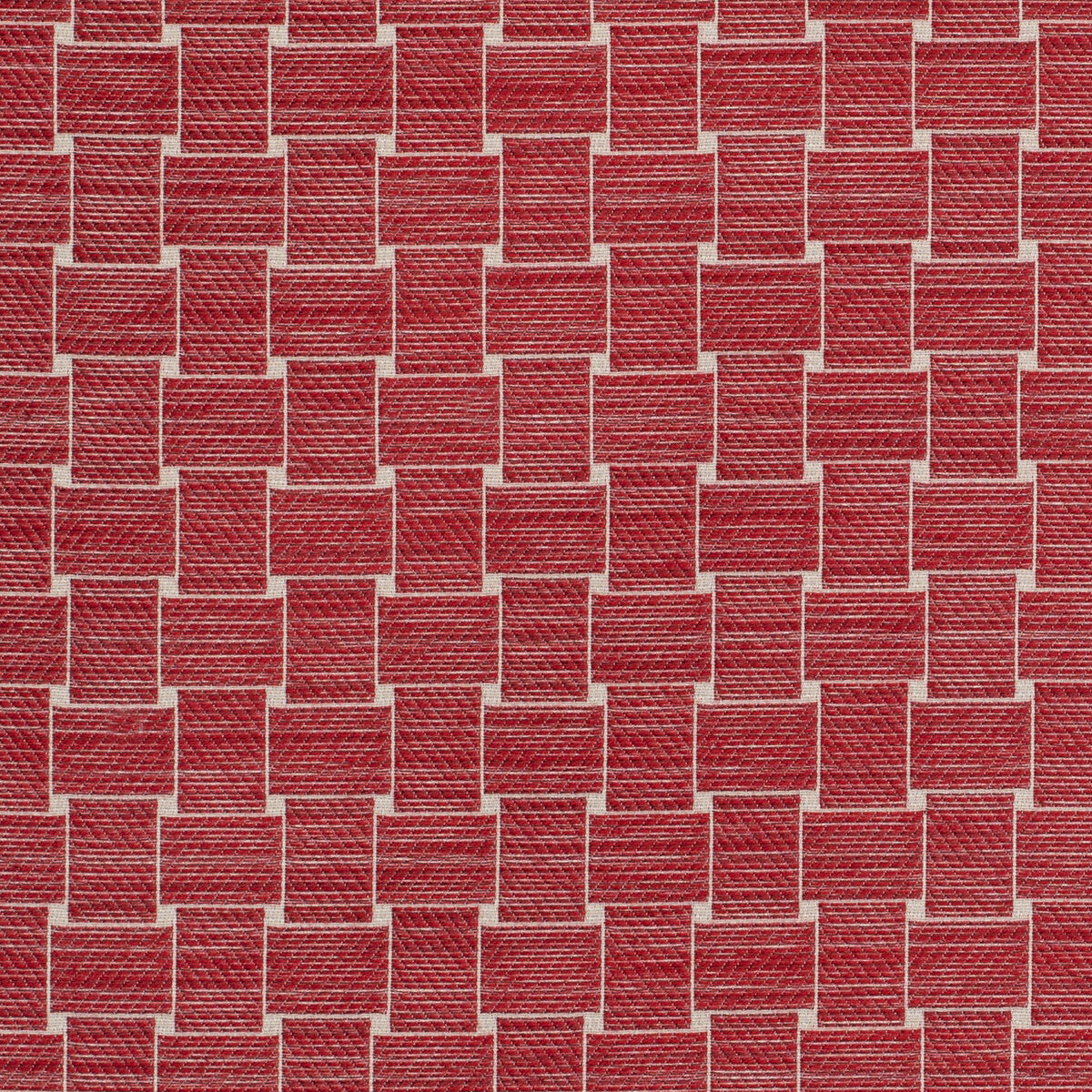 BRUNSCHWIG & FILS 8020108.19.0 BEAUMOIS WOVEN RED Fabric - Eade's Wallpaper