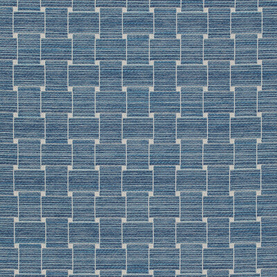 BRUNSCHWIG & FILS 8020108.5.0 BEAUMOIS WOVEN BLUE Fabric - Eade's Wallpaper